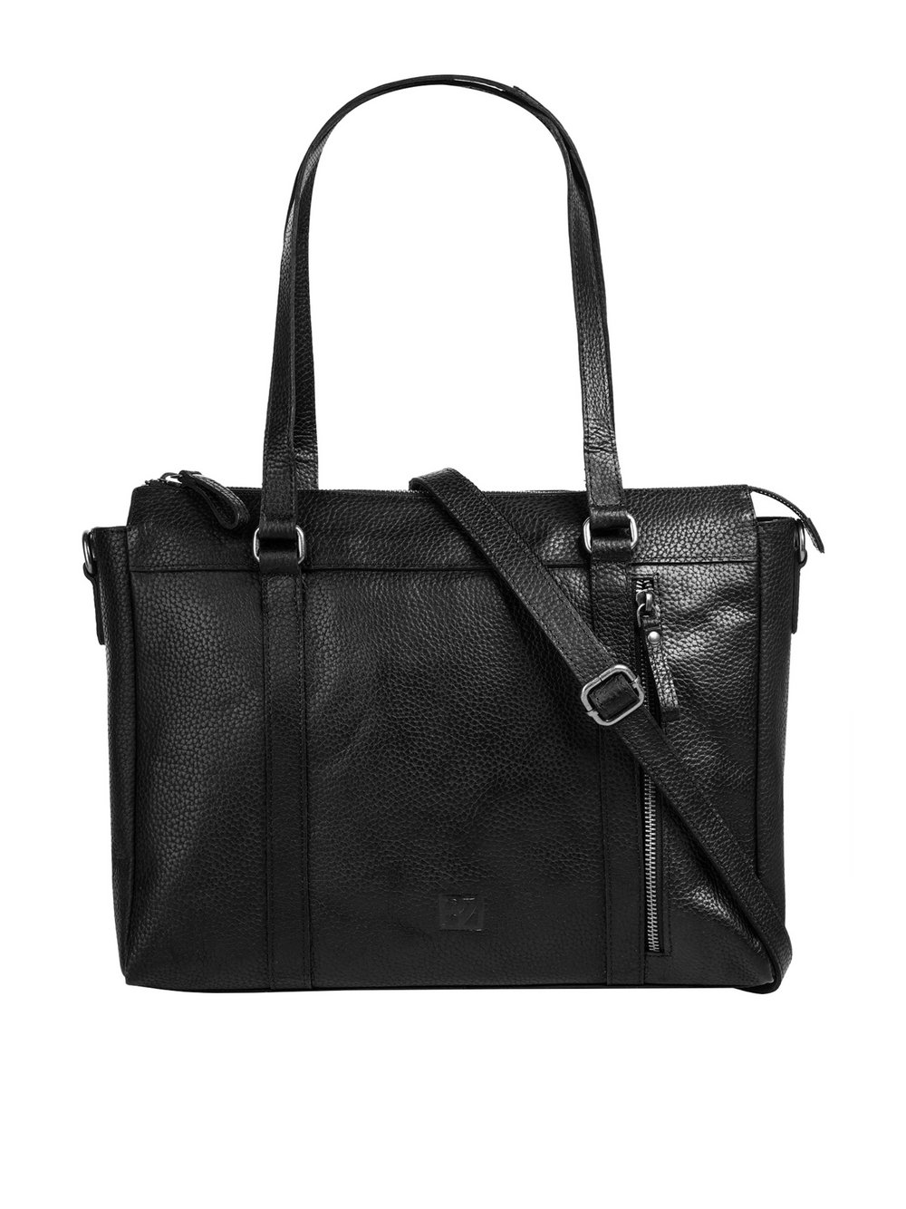 Thumbnail - Bodenschatz Shopper Damen Leder schwarz, ONE SIZE