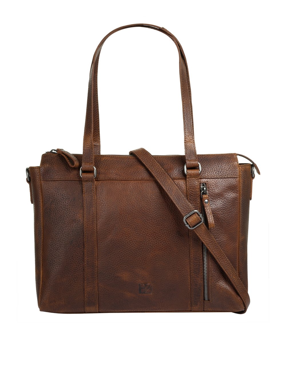 Thumbnail - Bodenschatz Shopper Damen Leder braun, ONE SIZE