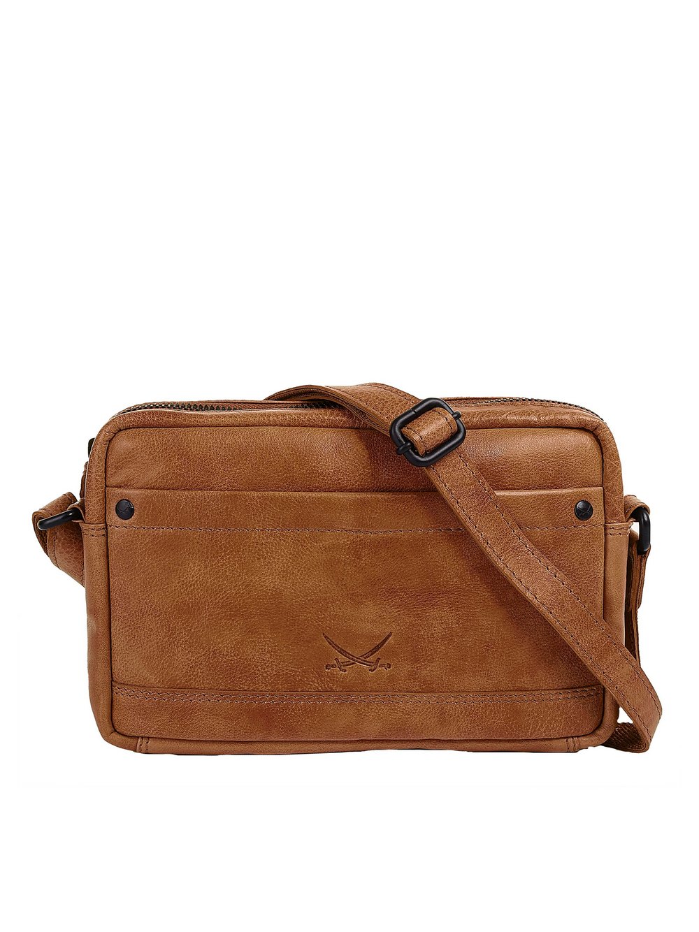 Thumbnail - Sansibar Umhängetasche Damen Leder braun, ONE SIZE