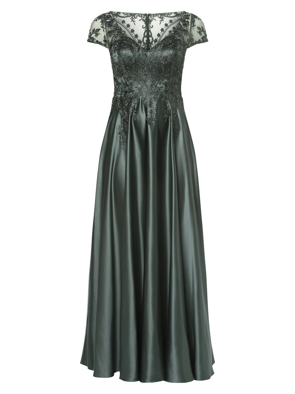 Obraz przedstawiający Luxuar Fashion Damska sukienka wieczorowa Kobiety Sztuczne włókno zielony jednolity, 42