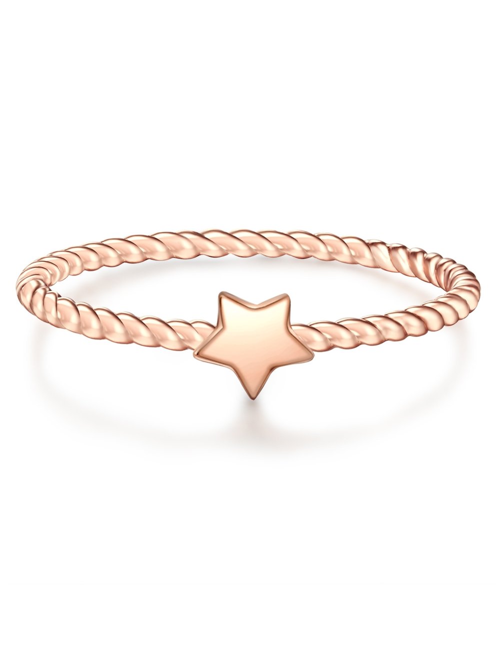 Glanzstücke München Ring Damen Sterlingsilber roségold, 54