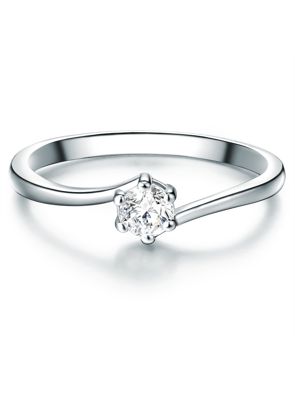 Trilani Ring Damen Sterlingsilber silber, 57