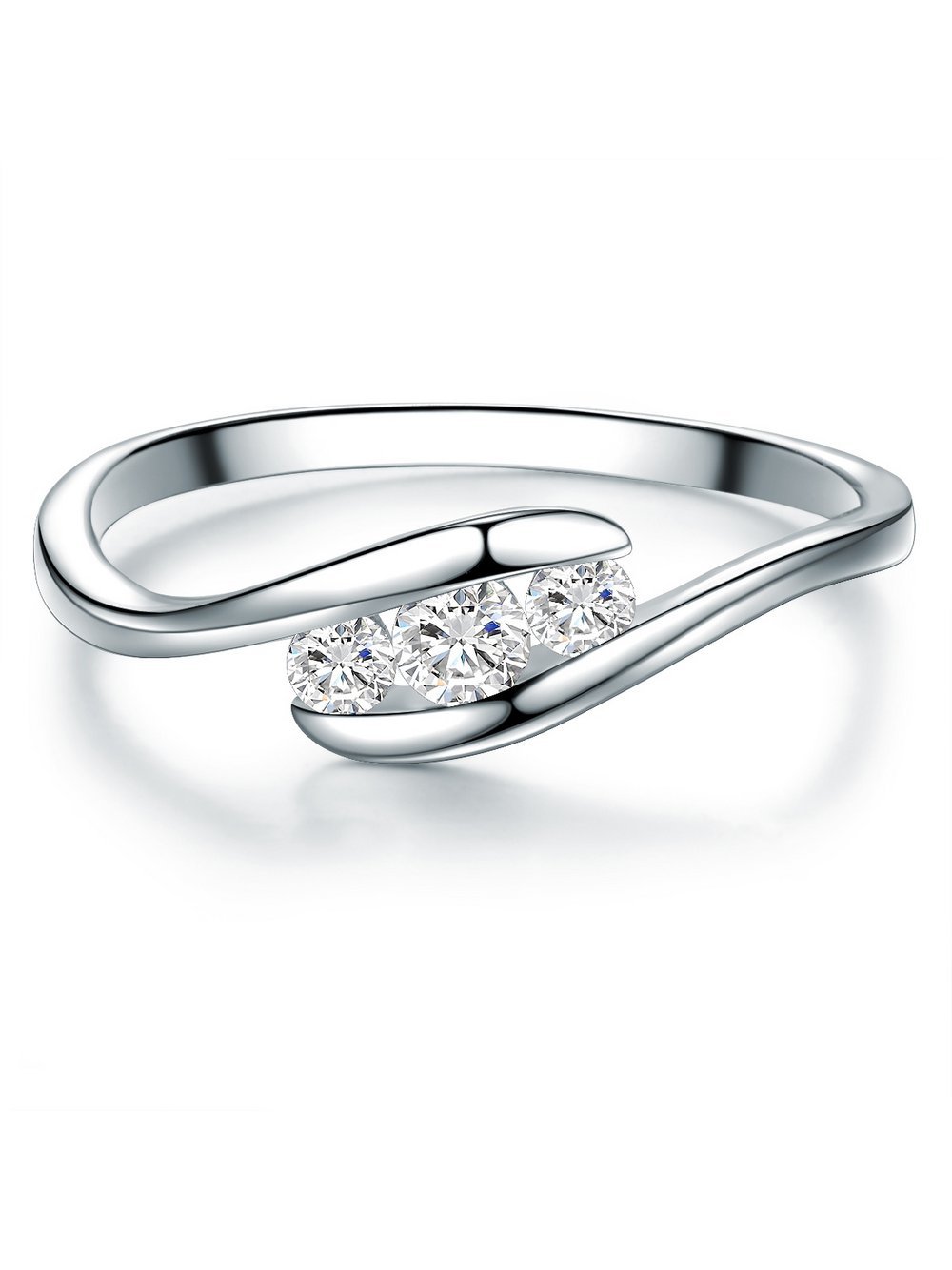 Trilani Ring Damen Sterlingsilber silber, 56