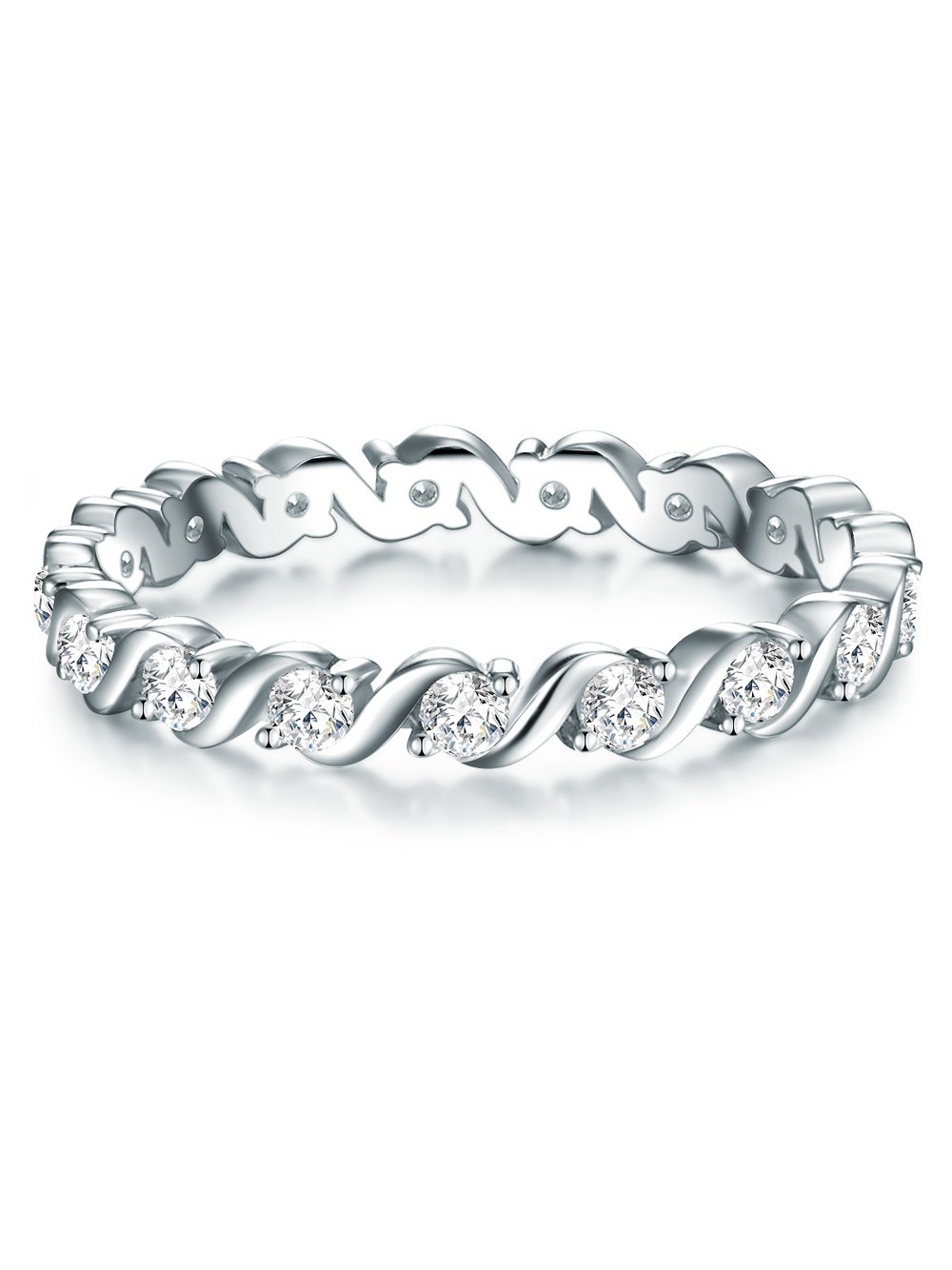 Trilani Ring Damen Sterlingsilber silber, 53