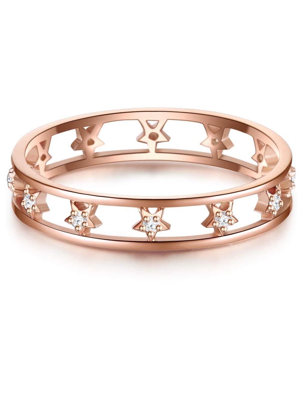 Glanzstücke München Ring Damen Sterlingsilber roségold, 60