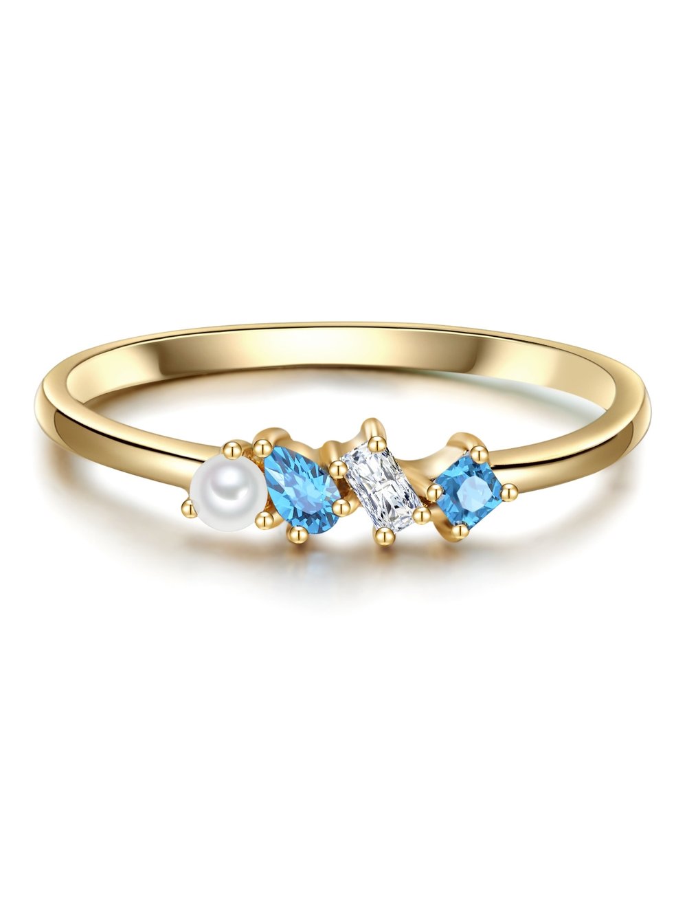 Glanzstücke München Ring Damen Sterlingsilber gold, 54