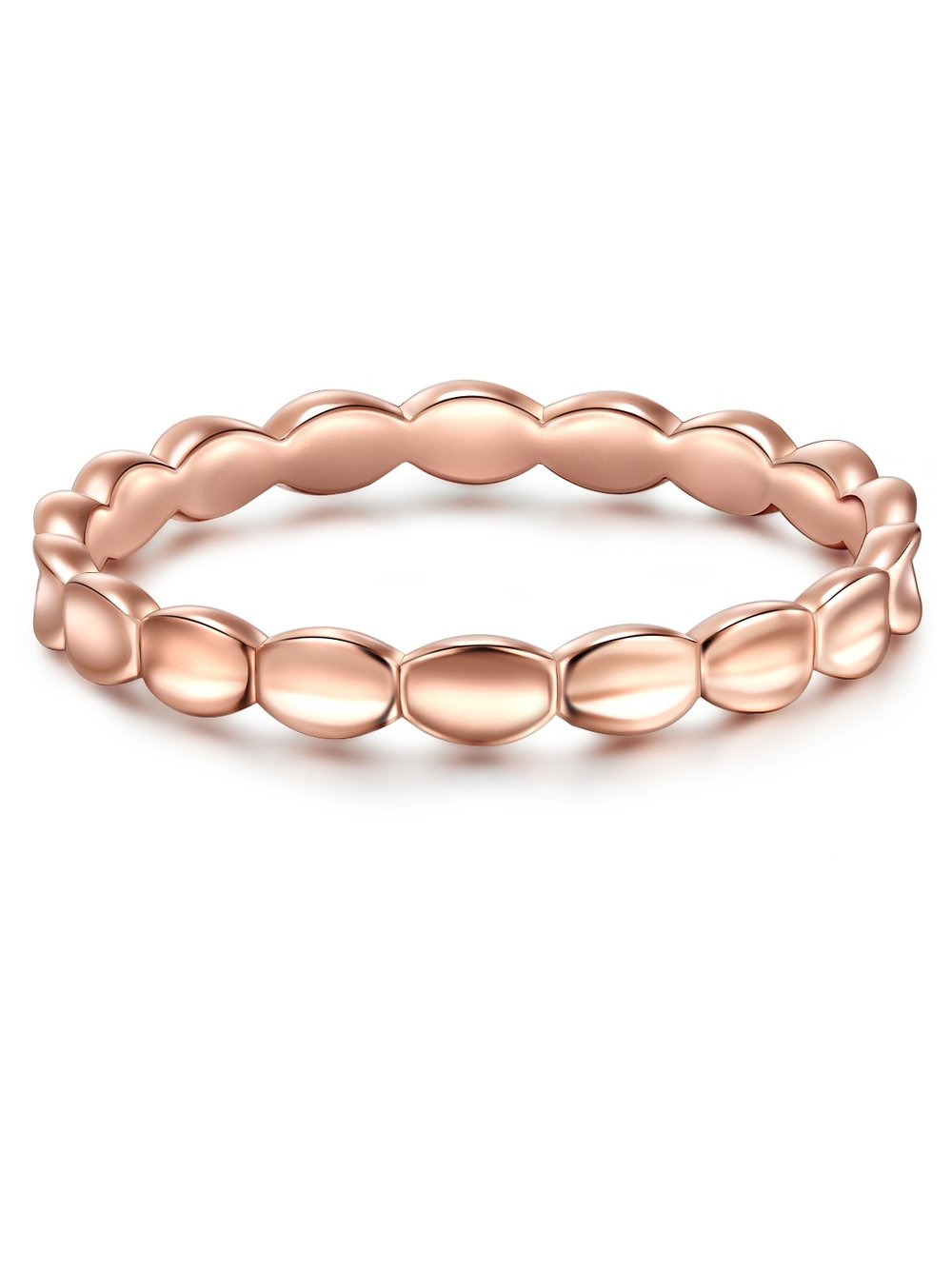 Glanzstücke München Ring Damen Sterlingsilber roségold, 56