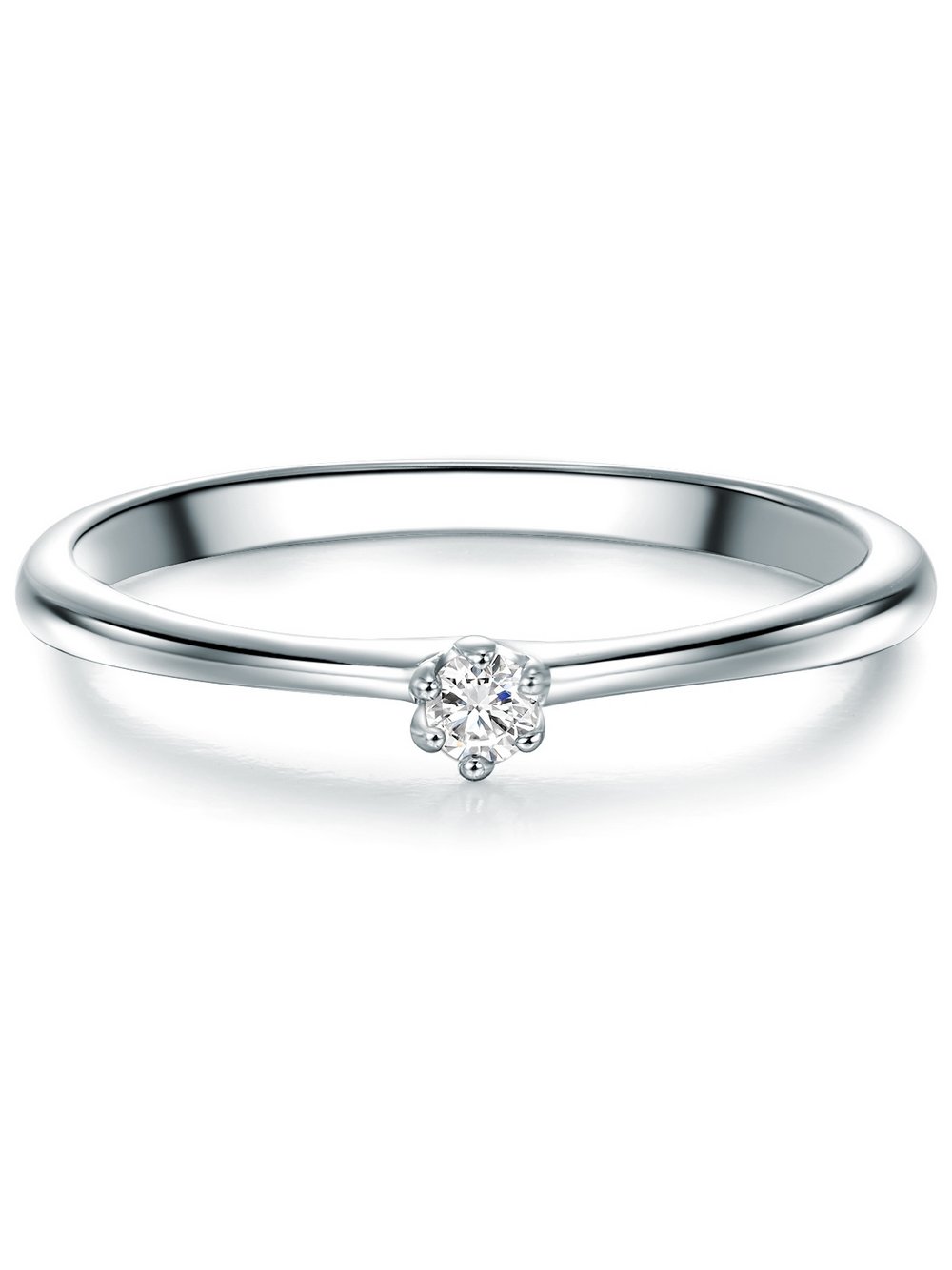 Trilani Ring Damen Sterlingsilber silber, 61