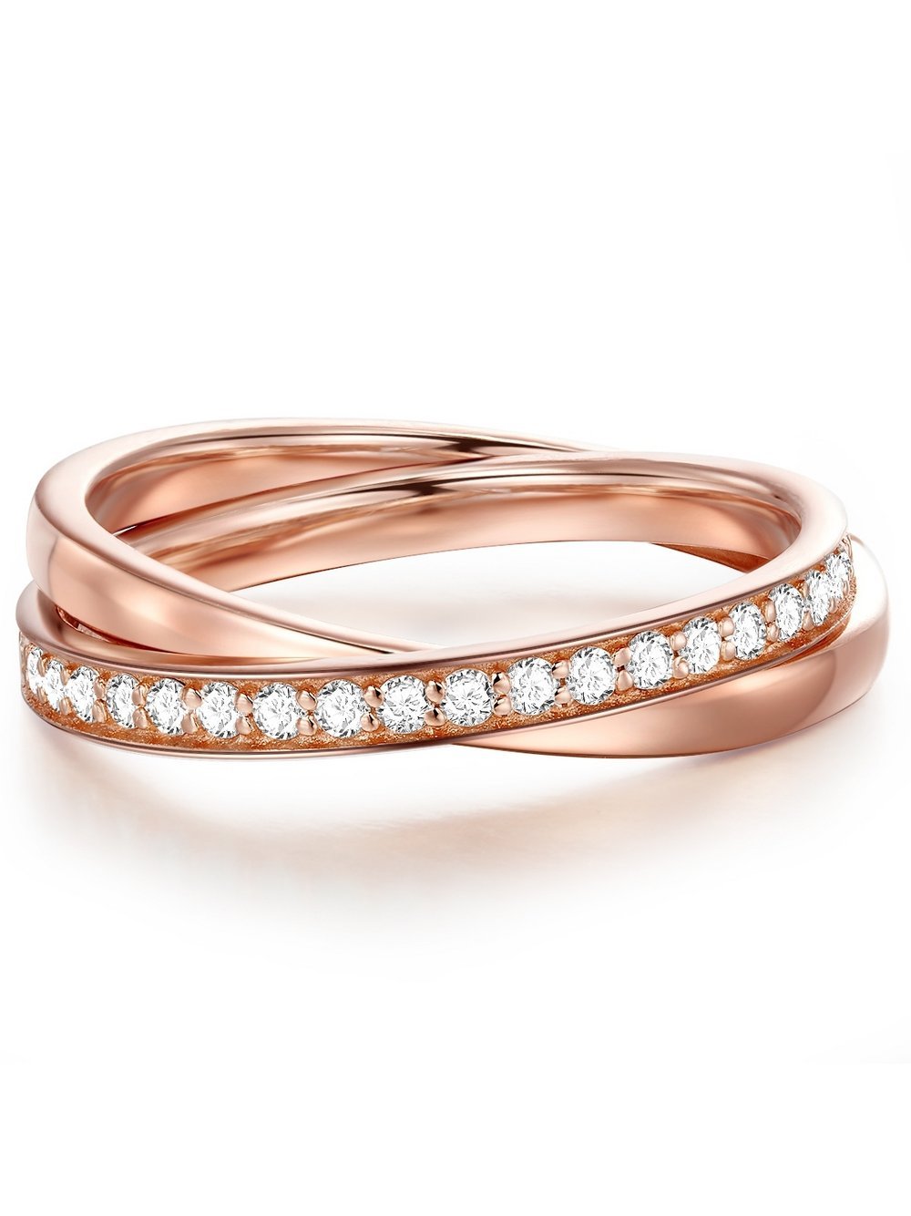 Glanzstücke München Ring Damen Sterlingsilber roségold, 54