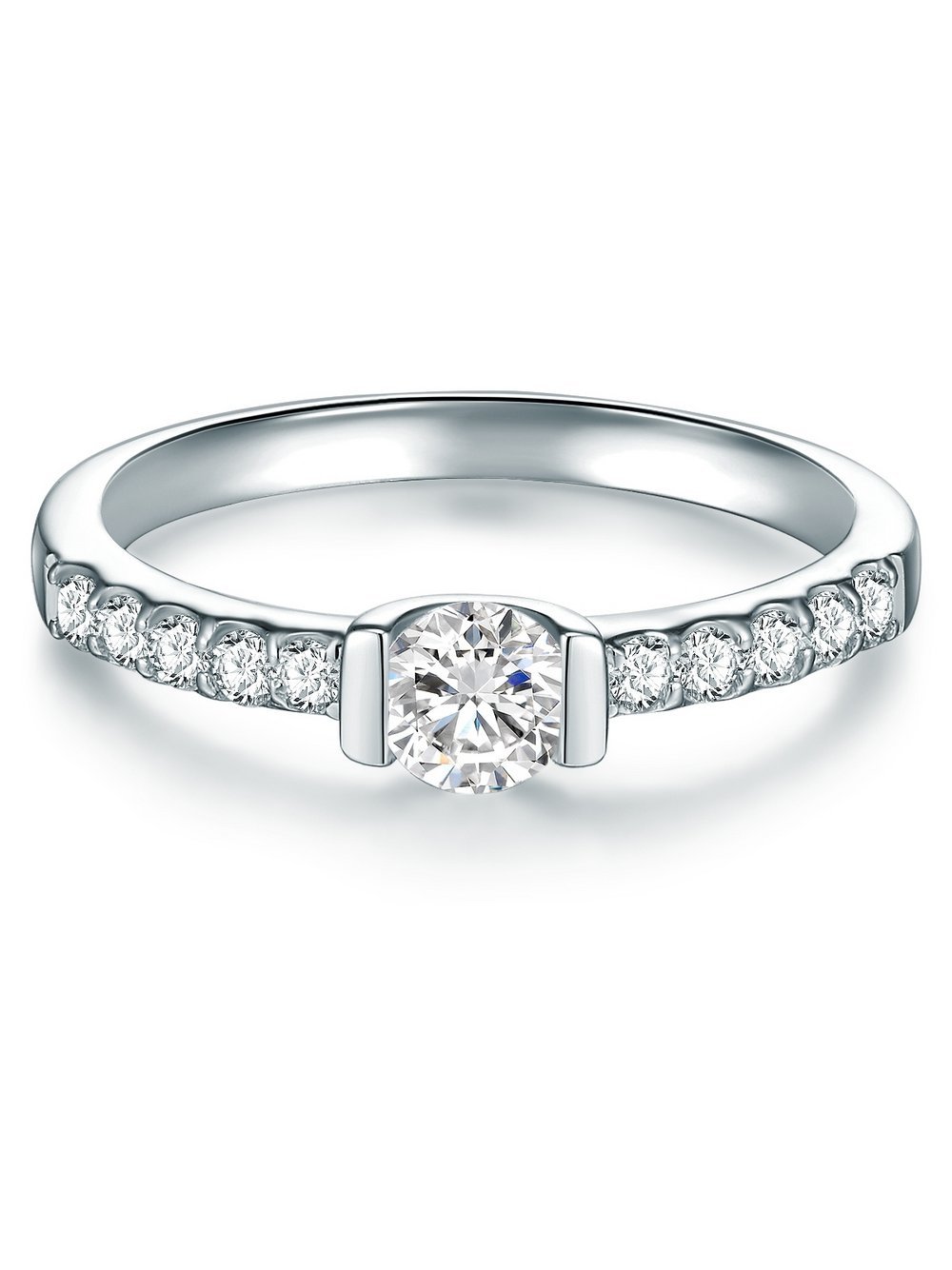 Trilani Ring Damen Sterlingsilber silber, 54