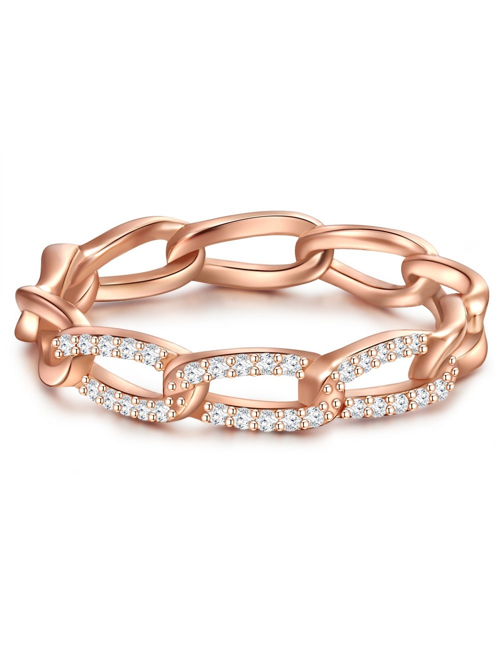 Glanzstücke München Ring Damen Sterlingsilber roségold, 58