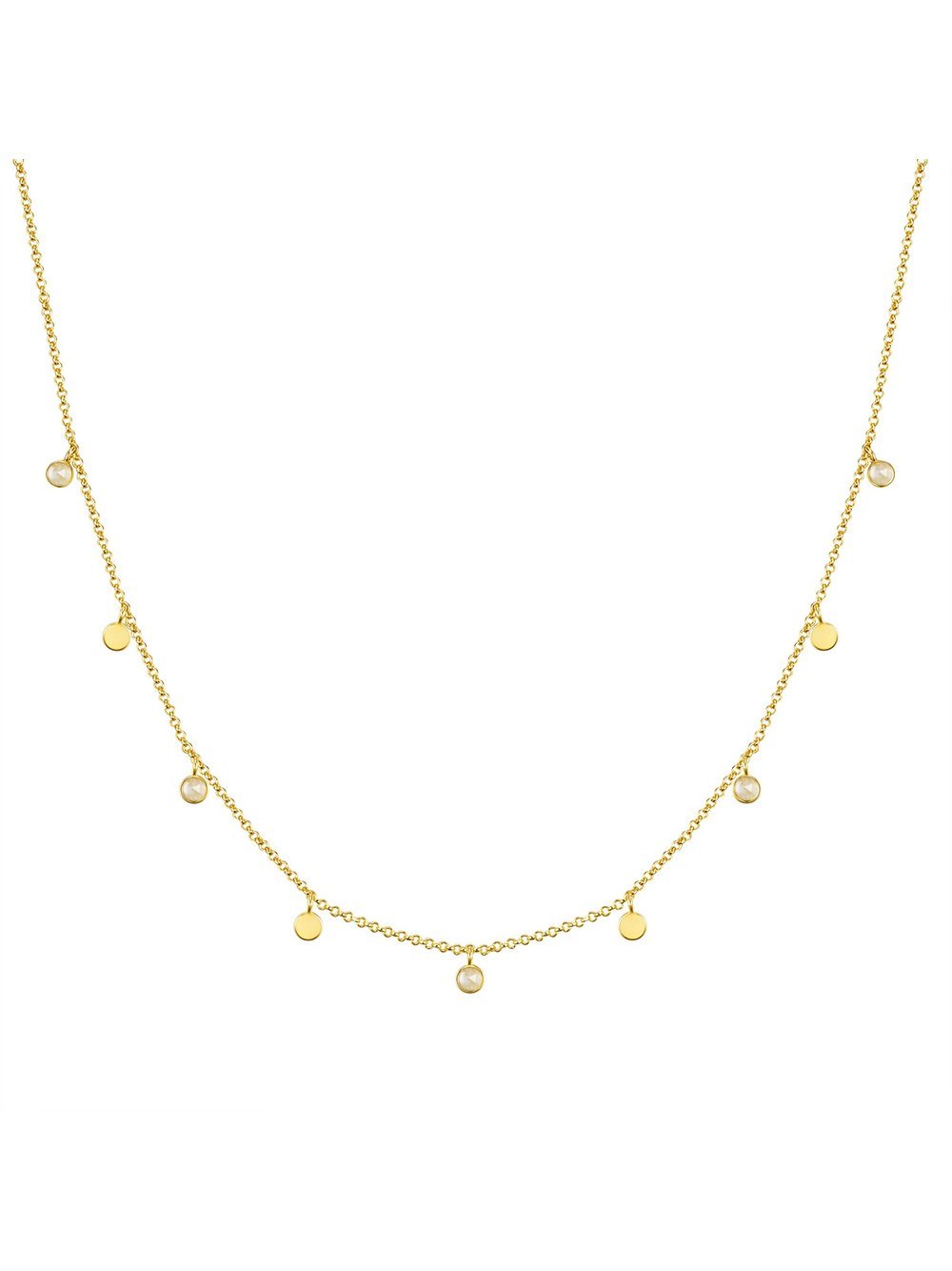 Glanzstücke München Halskette Damen Sterlingsilber gold, ONE SIZE