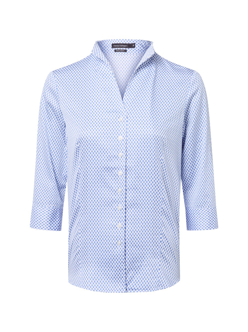 Franco Callegari Bluse Damen Baumwolle mehrfarbig gemustert, 44