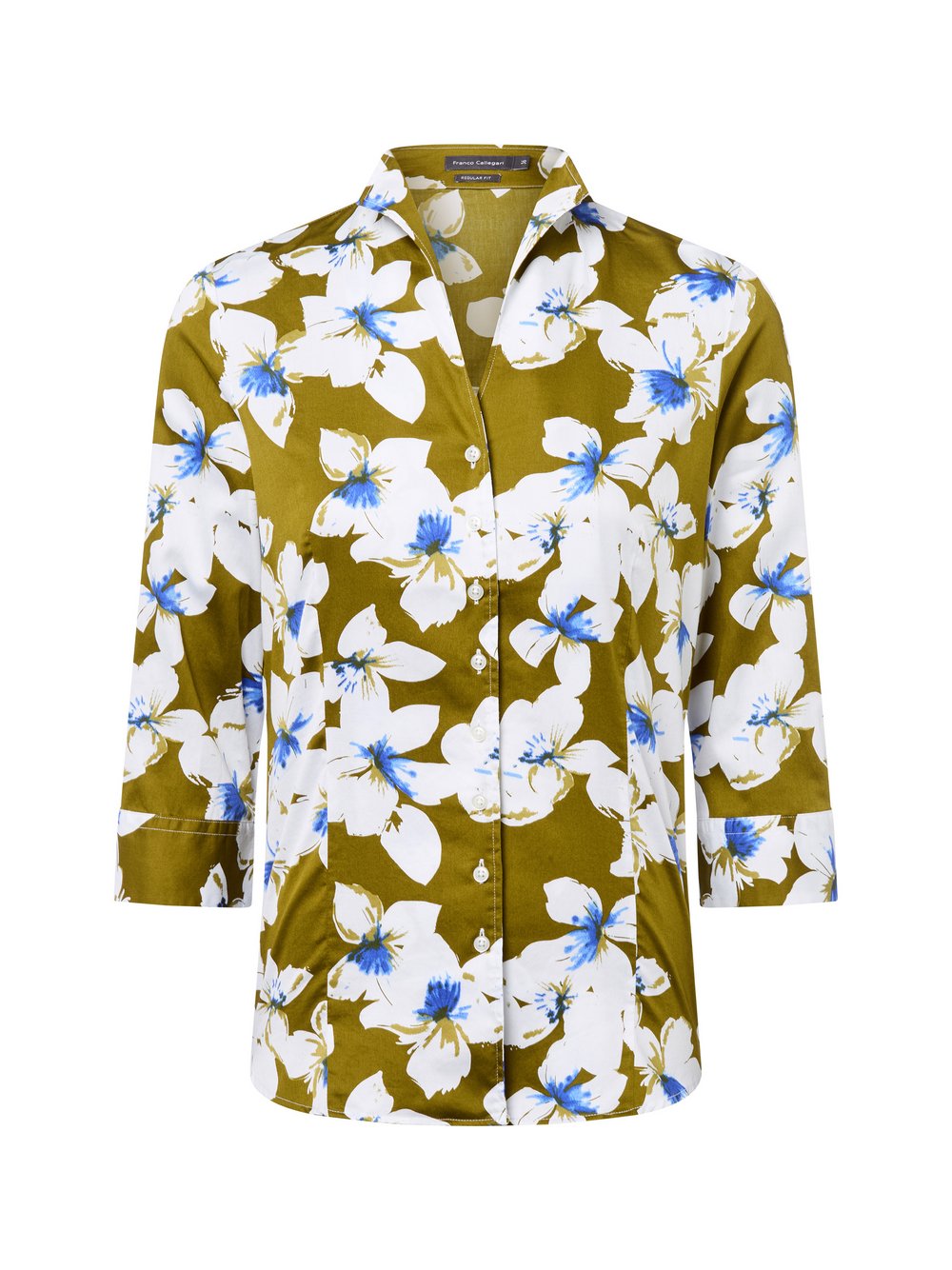 Franco Callegari Bluse Damen Baumwolle mehrfarbig gemustert, 48