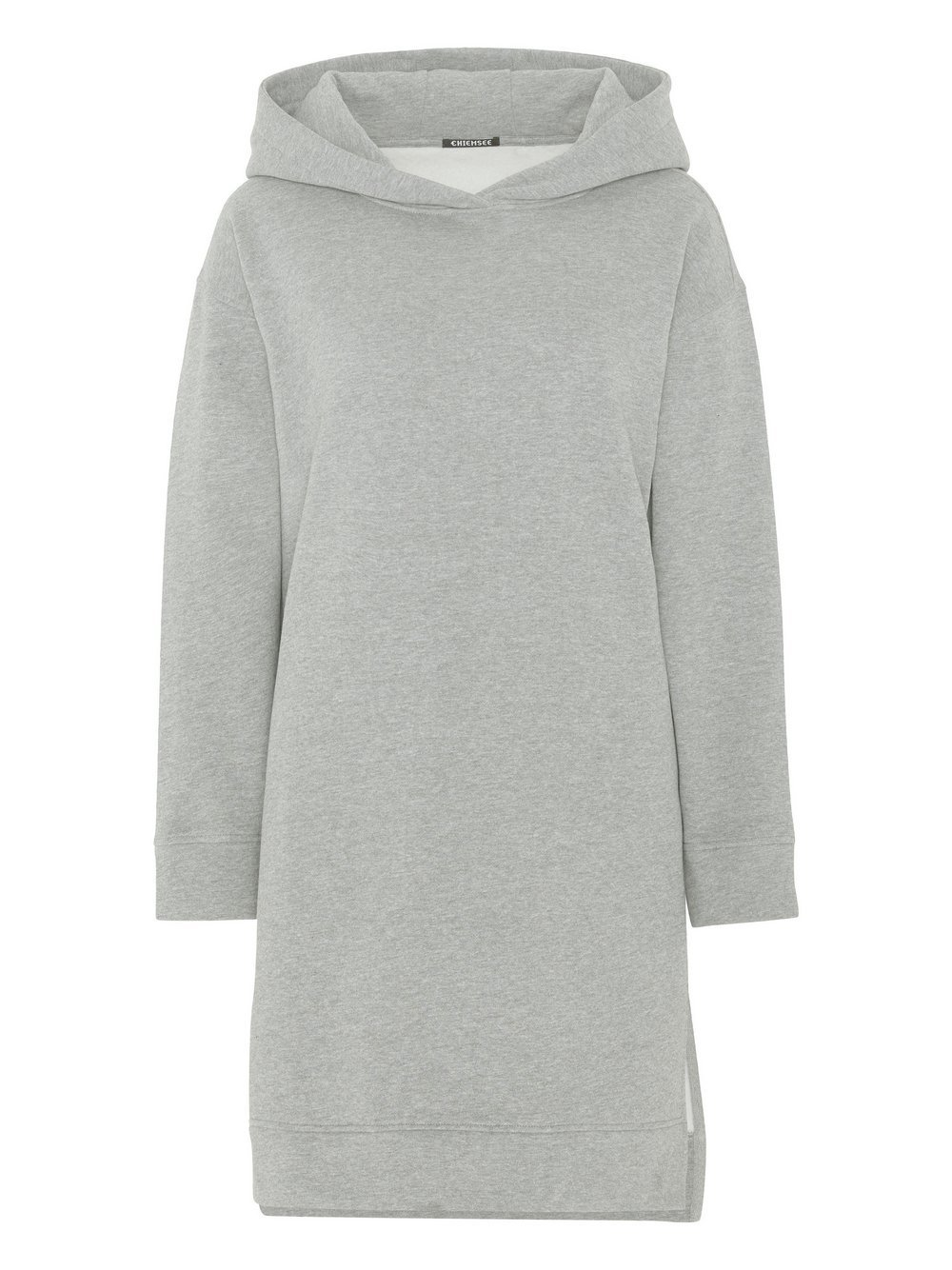 Chiemsee Long-Hoodie Damen Baumwolle grau bedruckt, XS