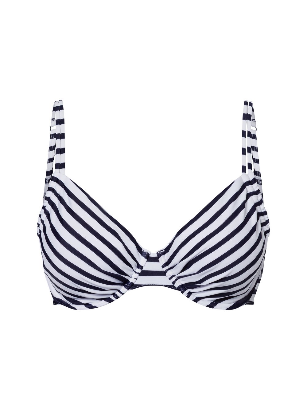 Venice Beach Bikini-Top Damen Mikrofaser mehrfarbig gestreift, 42D