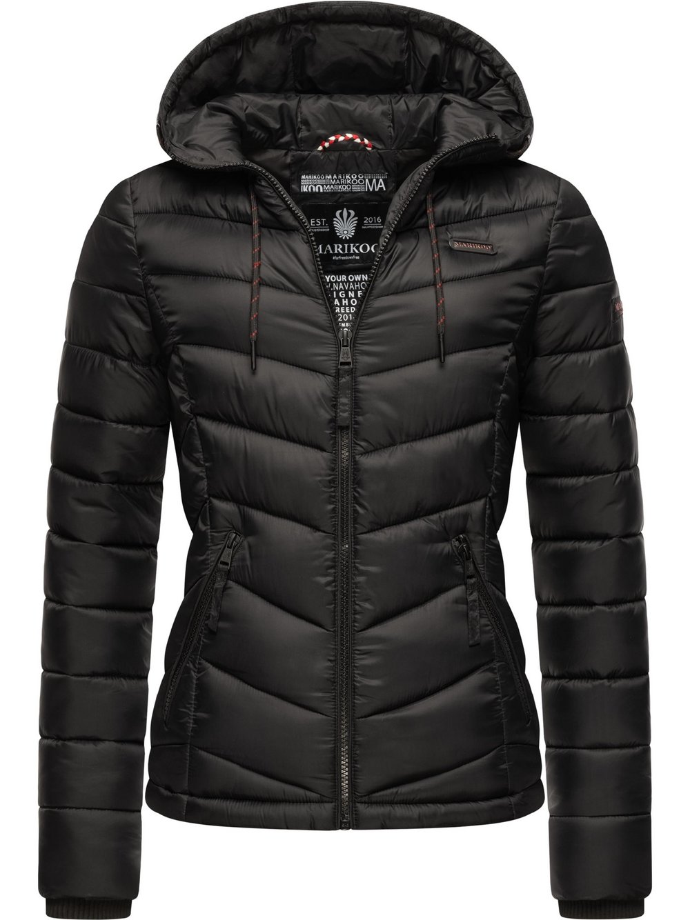 Thumbnail - Marikoo Steppjacke Damen schwarz, XL