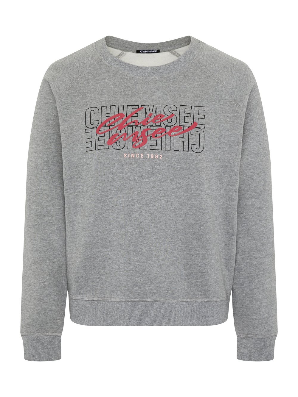 Chiemsee Sweatshirt Damen Baumwolle grau bedruckt, S