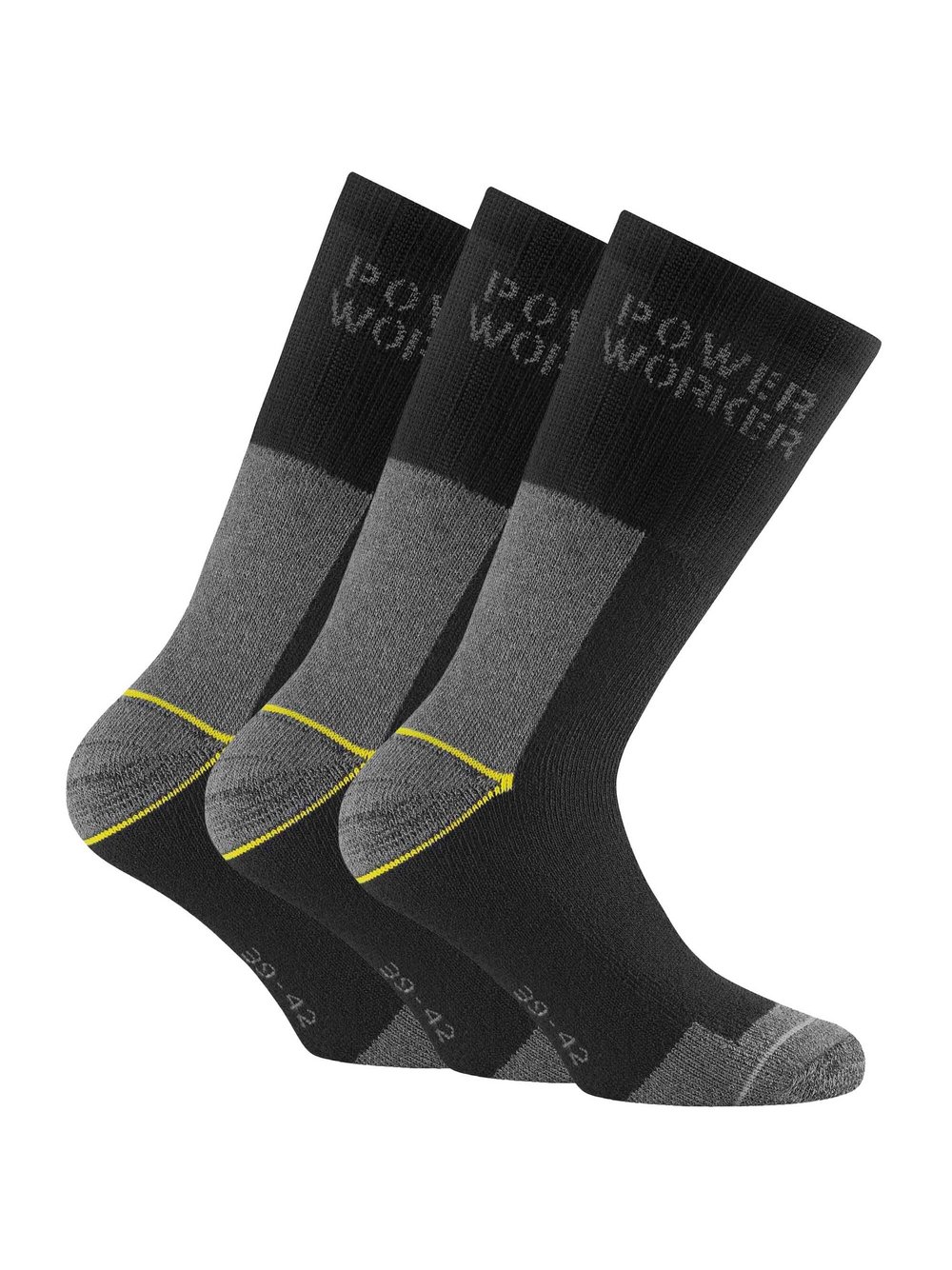 Rohner Socken 3er Pack Damen Baumwolle schwarz, 47-50