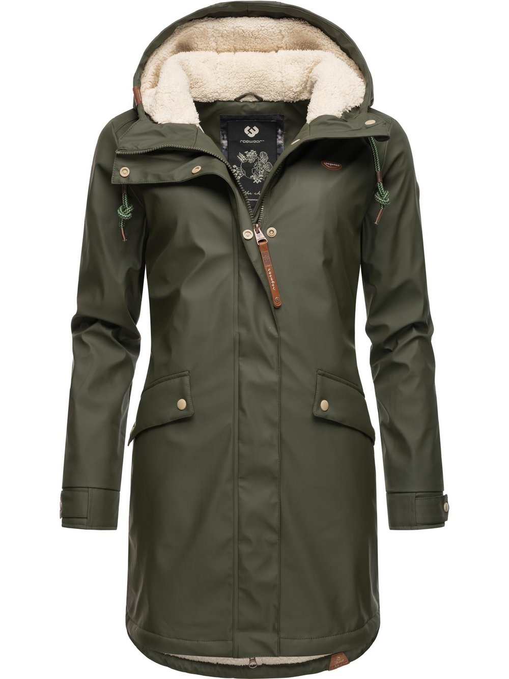 Ragwear Regenjacke Damen grün, L