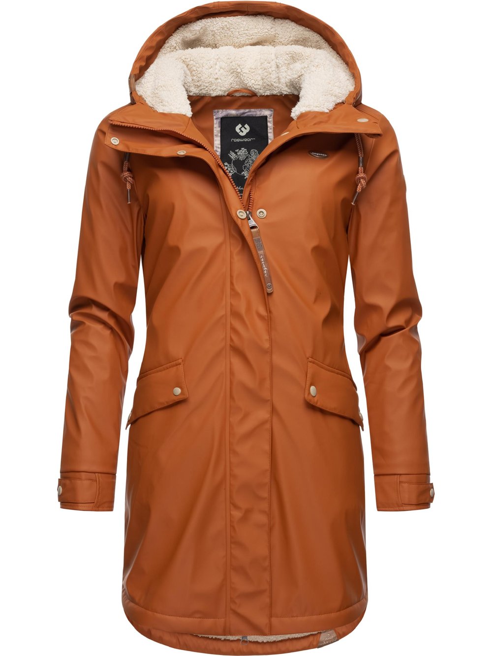 Ragwear Regenjacke Damen braun, S