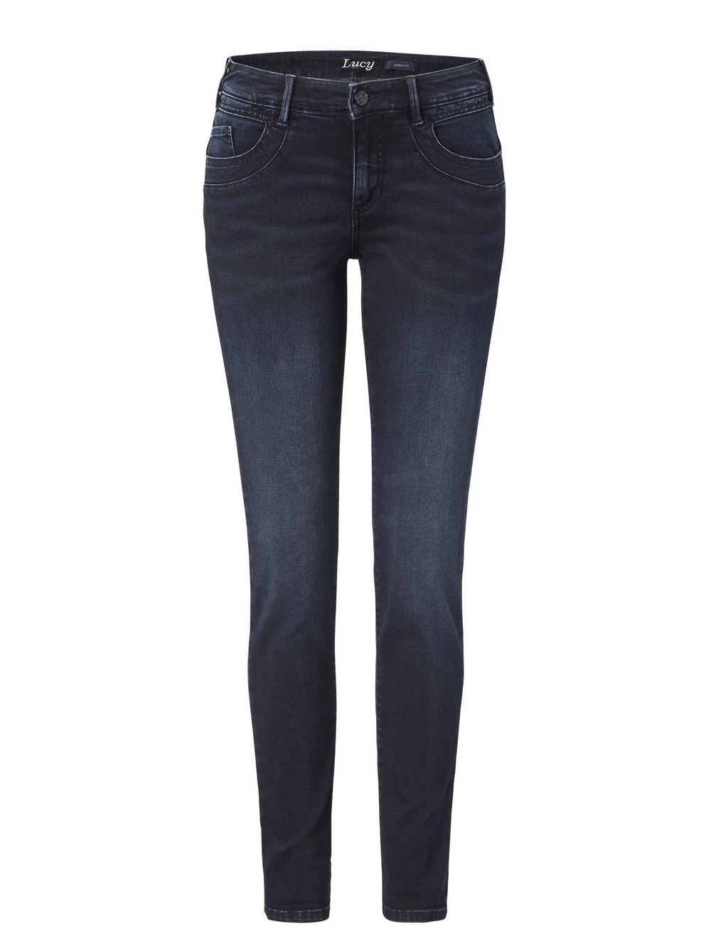 Paddock`s 5-Pocket Jeans Damen Baumwolle blau, 34-30