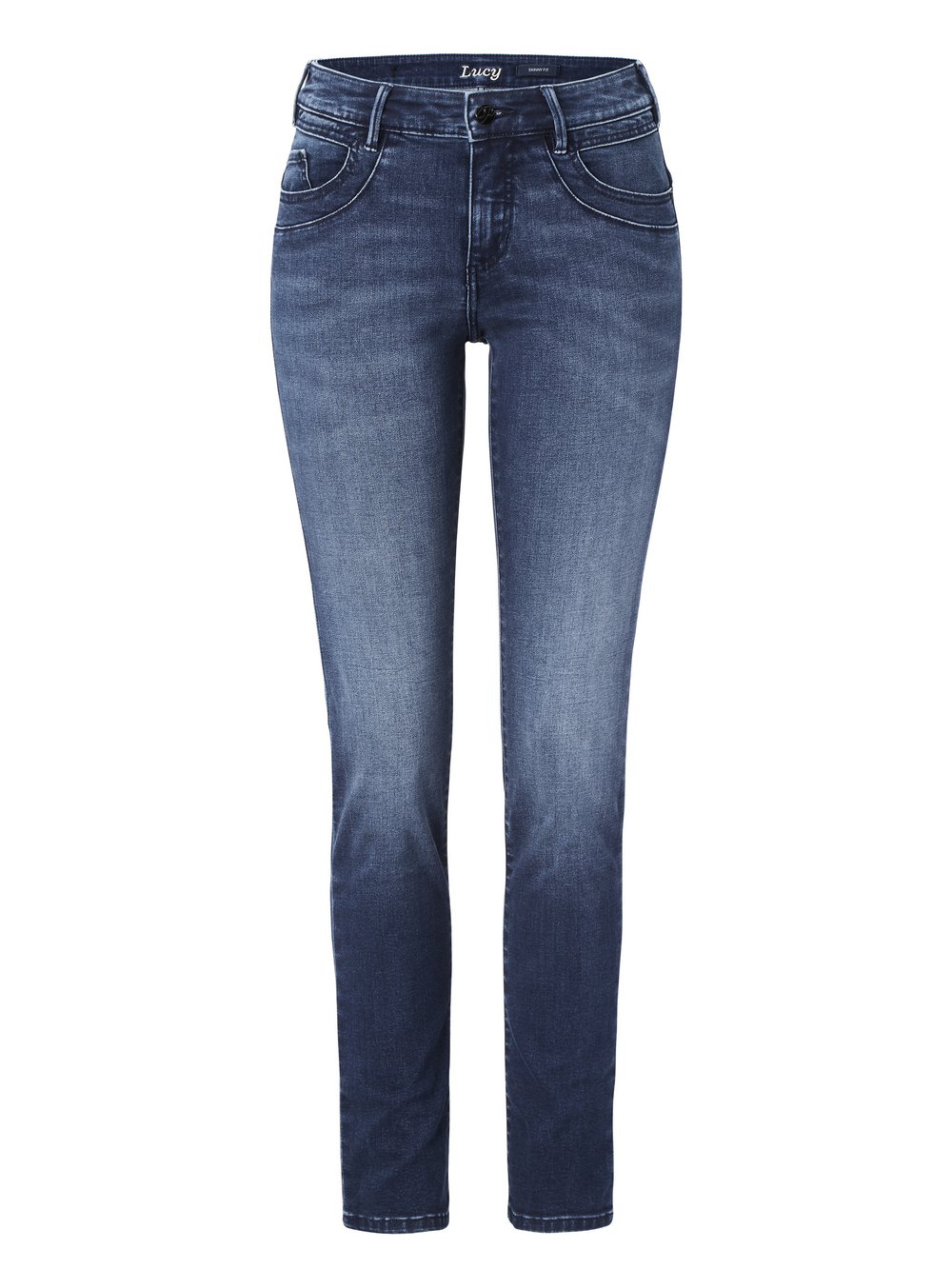 Paddock`s 5-Pocket Jeans Damen Baumwolle blau, 44-32