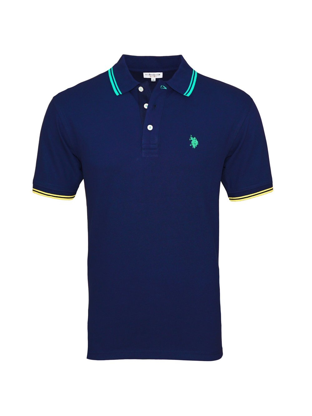 U.S. Polo Assn. Poloshirt Herren Baumwolle blau, L