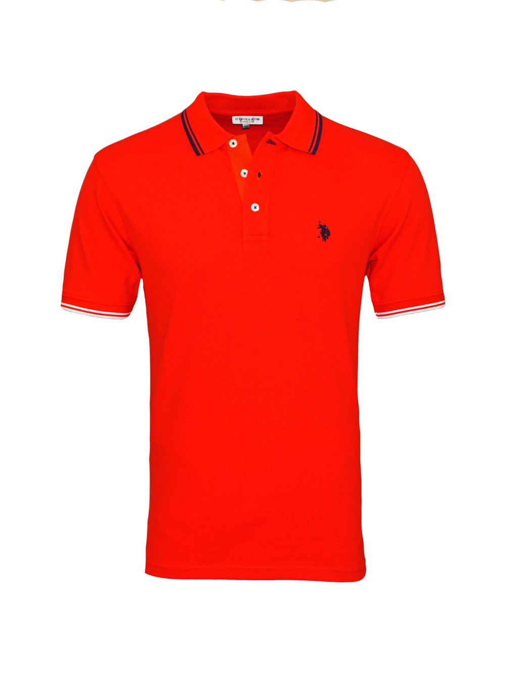 U.S. Polo Assn. Poloshirt Herren Baumwolle rot, XL