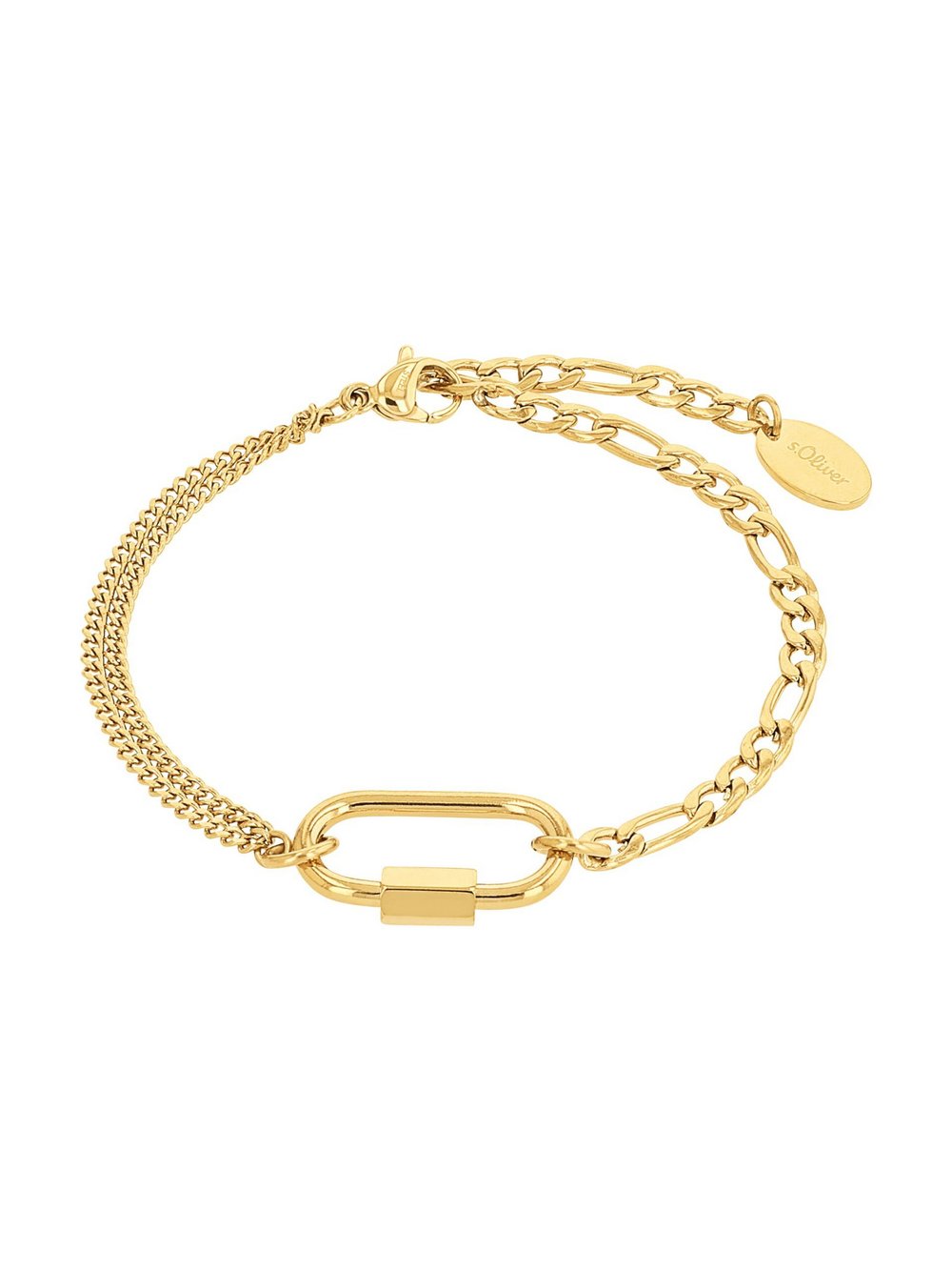 s.Oliver Armband Damen Edelstahl gold, 20