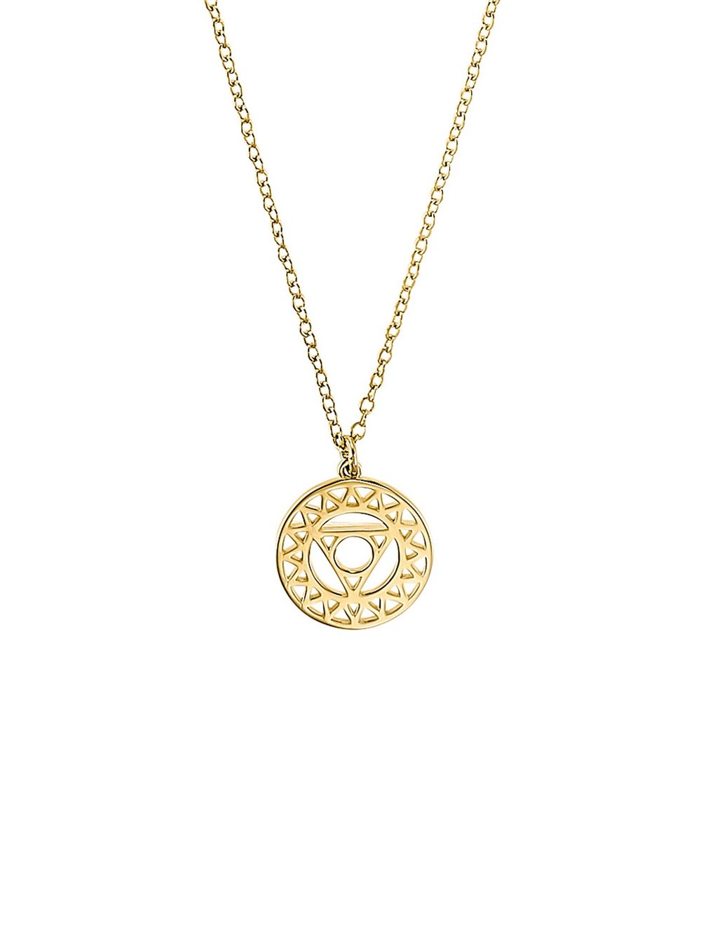 s.Oliver Kette mit Anhänger Damen Sterlingsilber gold, 45