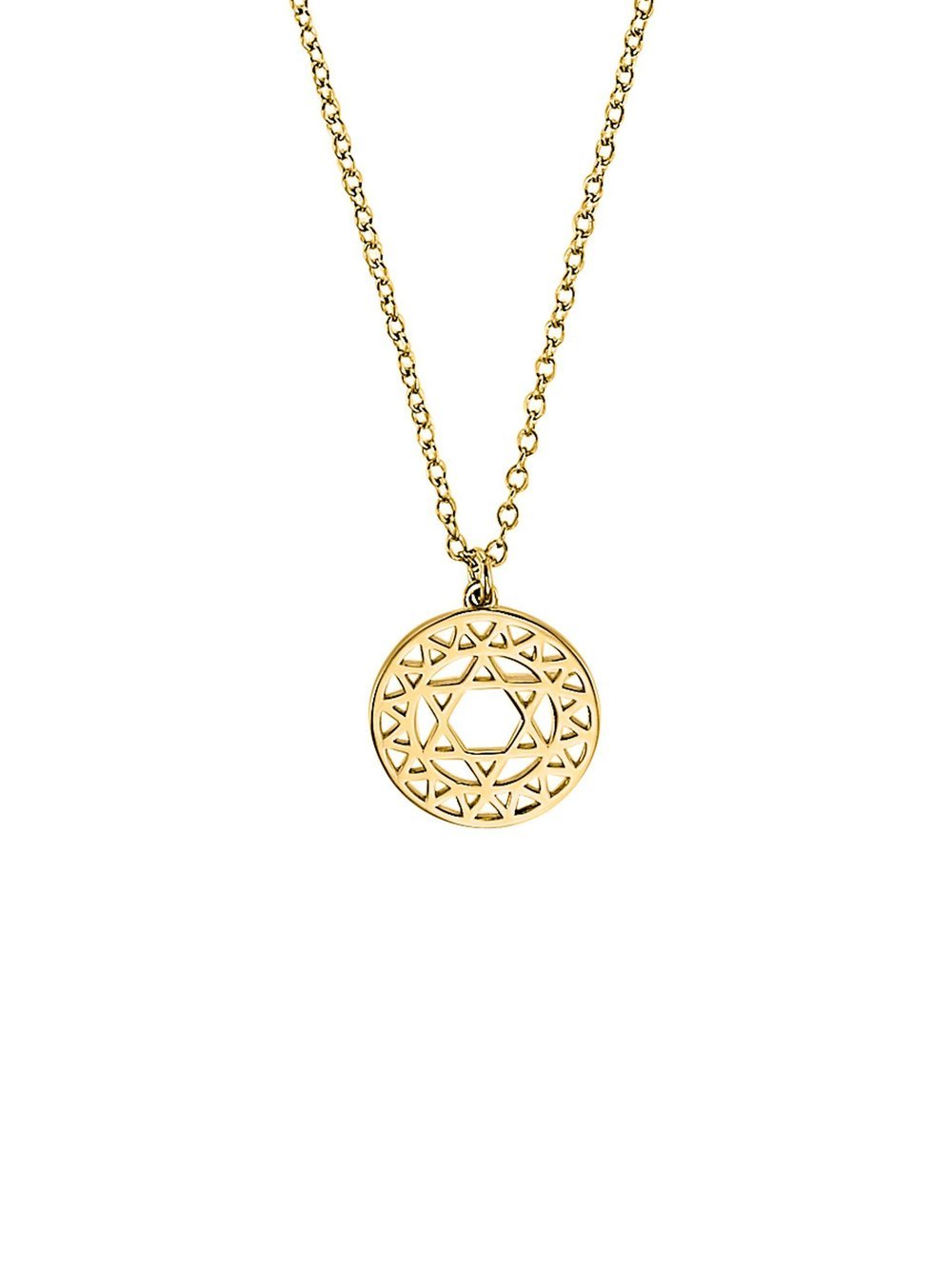 s.Oliver Kette mit Anhänger Damen Sterlingsilber gold, 45