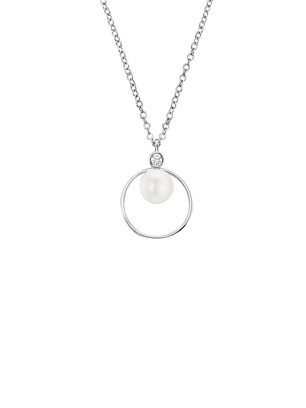 s.Oliver Kette mit Anhänger Damen Sterlingsilber silber, 45