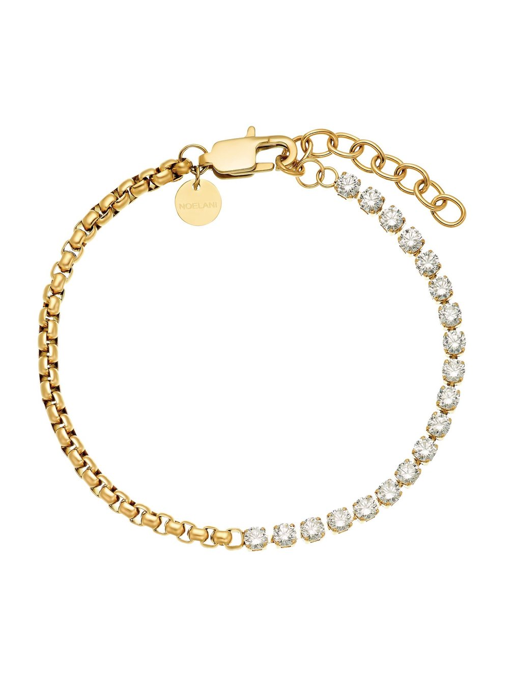 NOELANI Armband Damen Edelstahl gold, 19