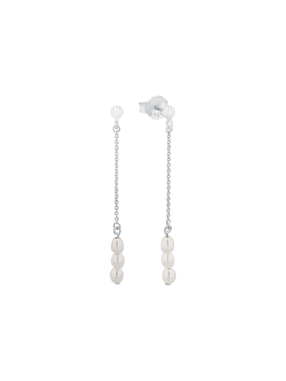 amor Ohrhänger Damen Sterlingsilber gold, ONE SIZE