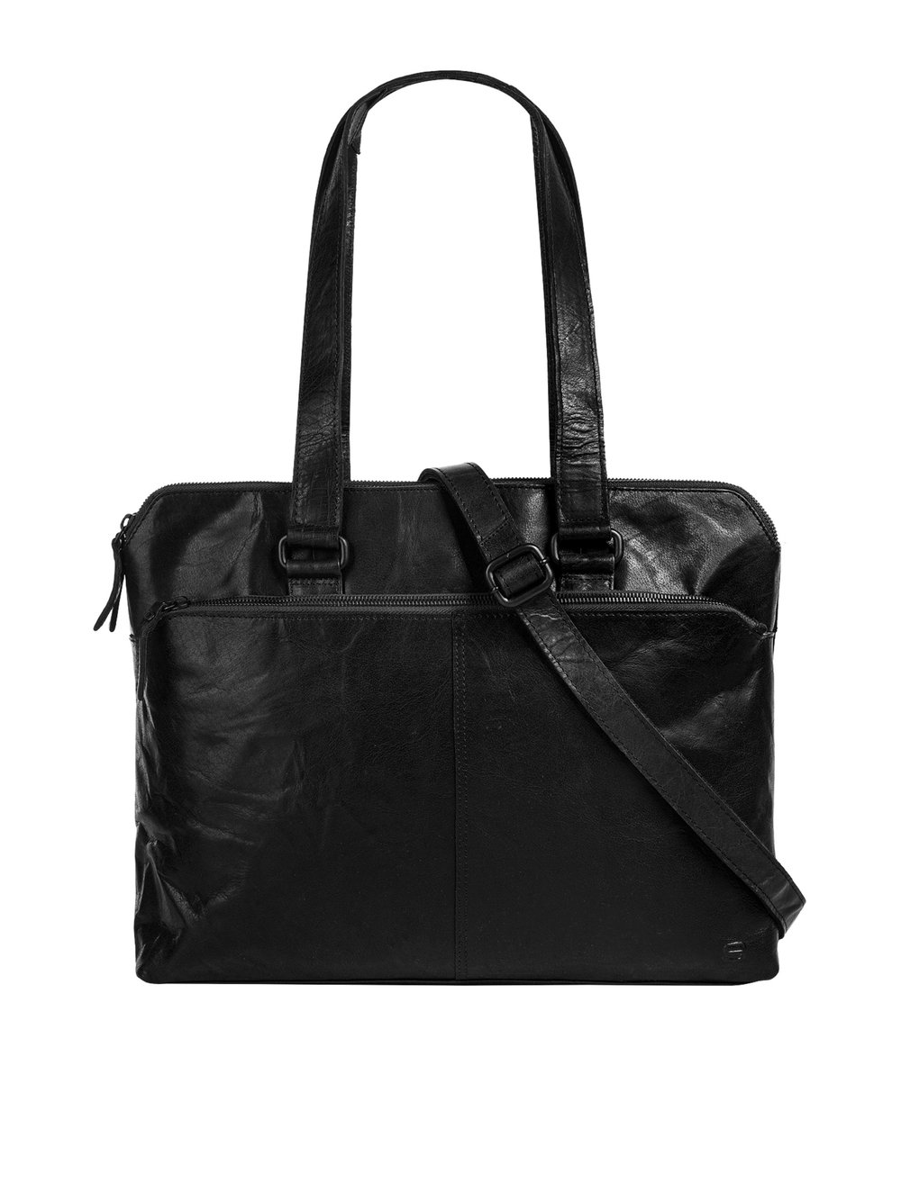 Thumbnail - Spikes & Sparrow Shopper Damen Leder schwarz, ONE SIZE