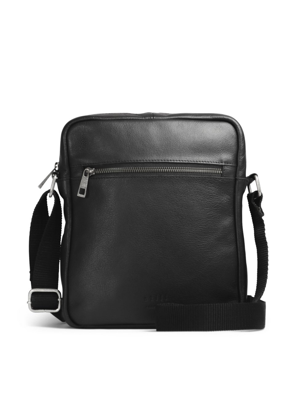 Still Nordic Messenger Bag Herren Leder schwarz, ONE SIZE