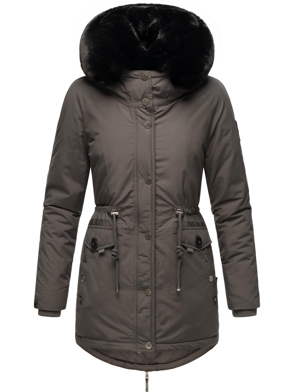 Navahoo Wintermantel Damen grau, L