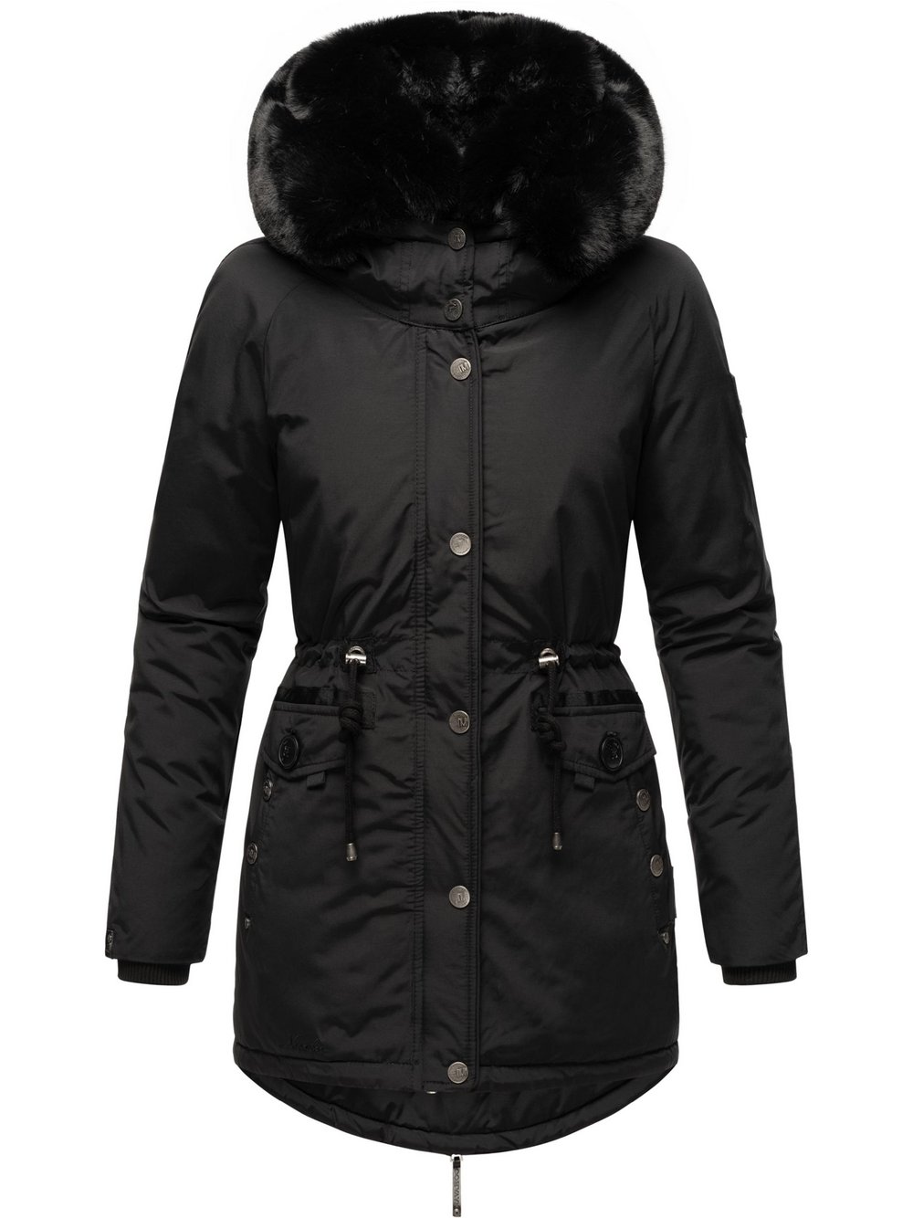 Navahoo Wintermantel Damen schwarz, XXL