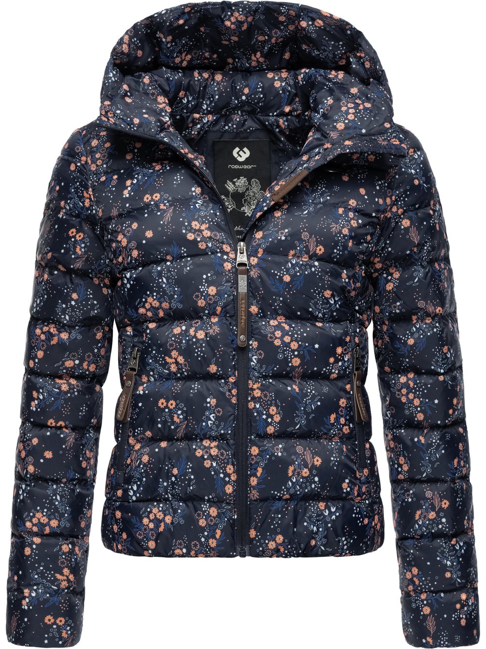 Ragwear Steppjacke Damen blau gemustert, L