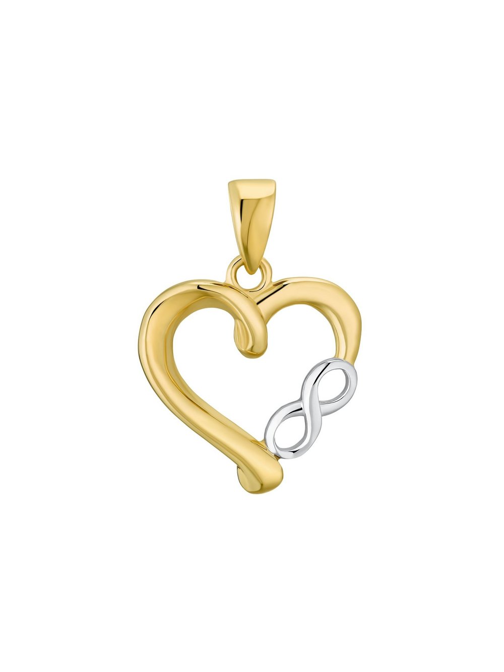 amor Motivanhänger Damen Gelbgold gold, ONE SIZE