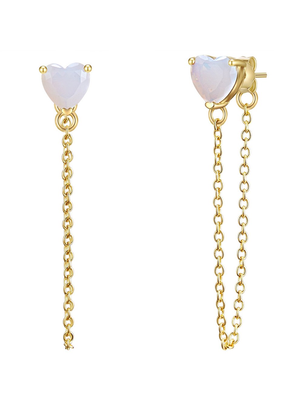 Thumbnail - Glanzstücke München Ohrstecker Damen Sterlingsilber gold, ONE SIZE