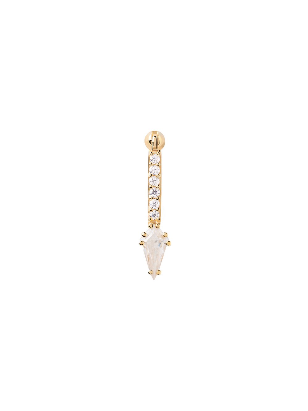 PDPaola Ohrringe Damen Sterlingsilber gold, ONE SIZE