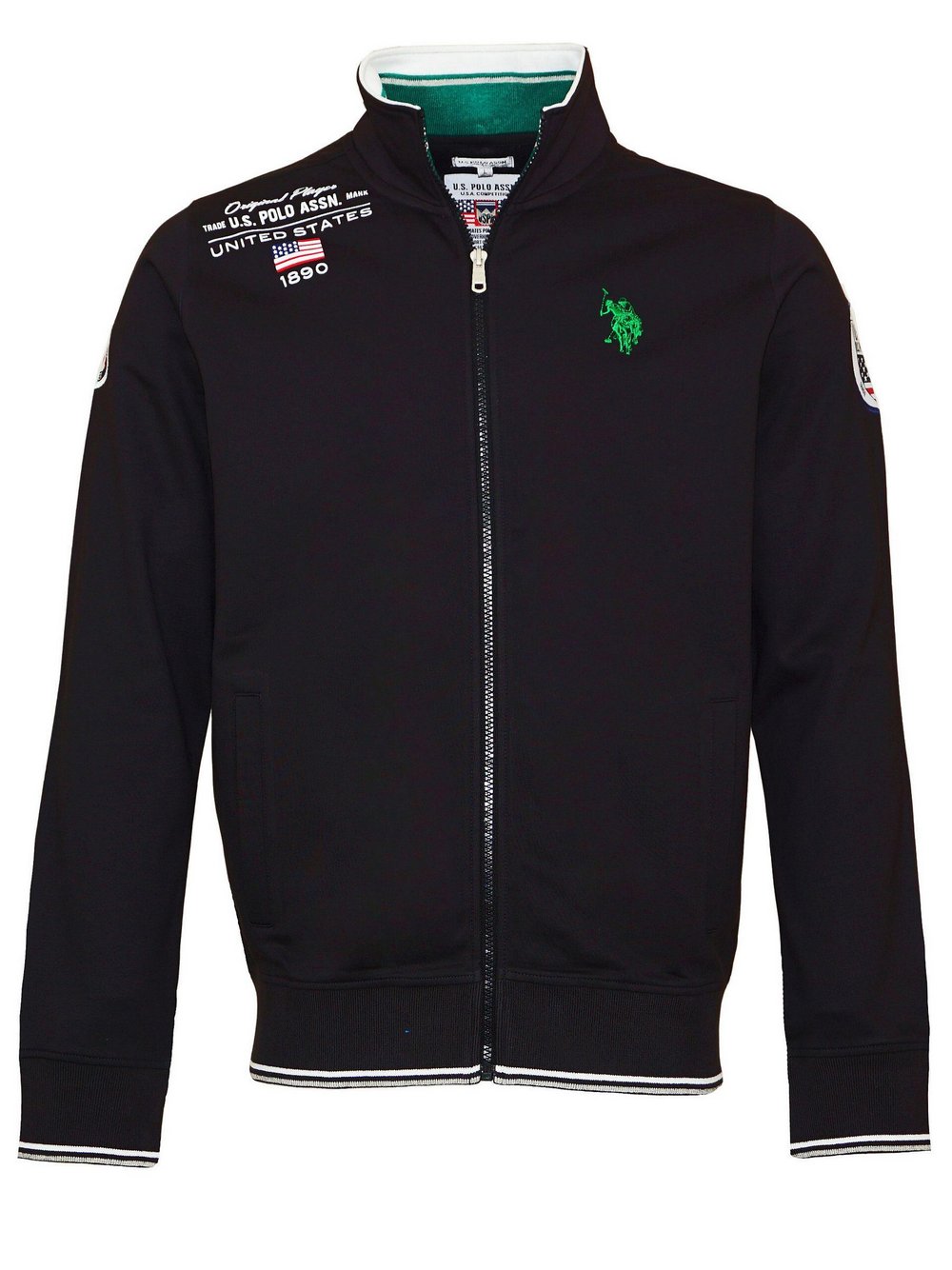 U.S. Polo Assn. Sweatjacke Herren Baumwolle schwarz, M