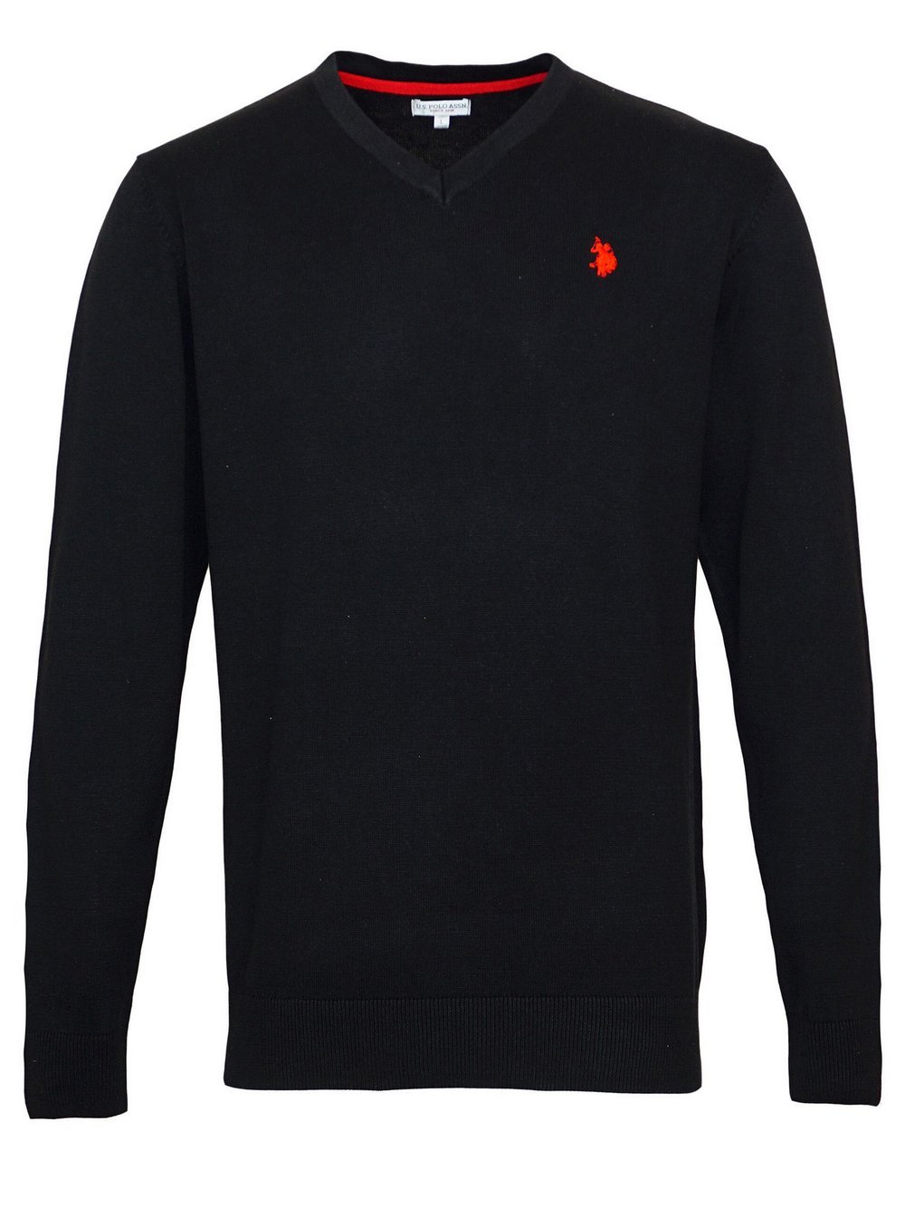 U.S. Polo Assn. Strickpullover Herren Baumwolle schwarz, XXXL