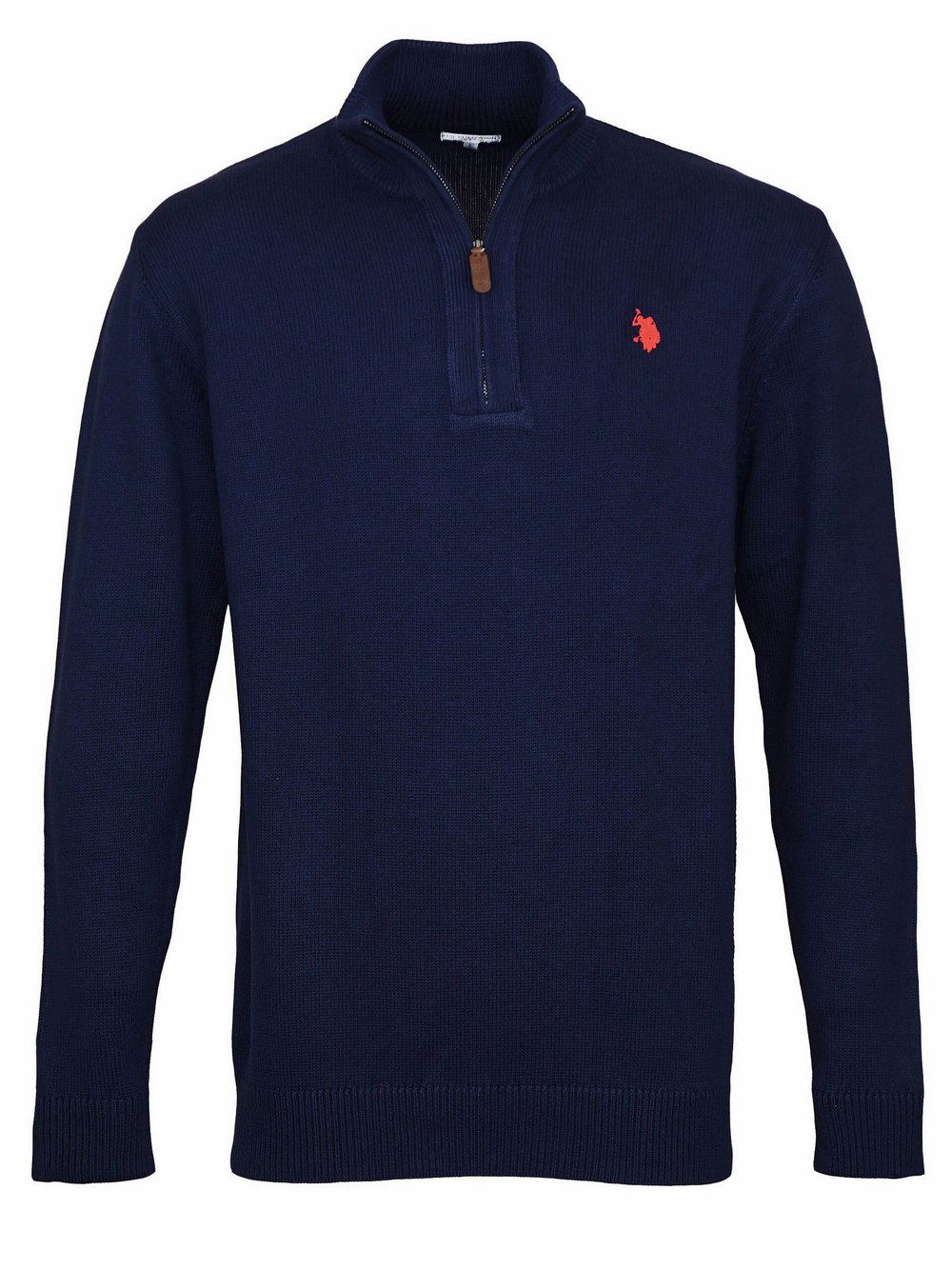 U.S. Polo Assn. Troyer Half Zip Herren Baumwolle blau, L