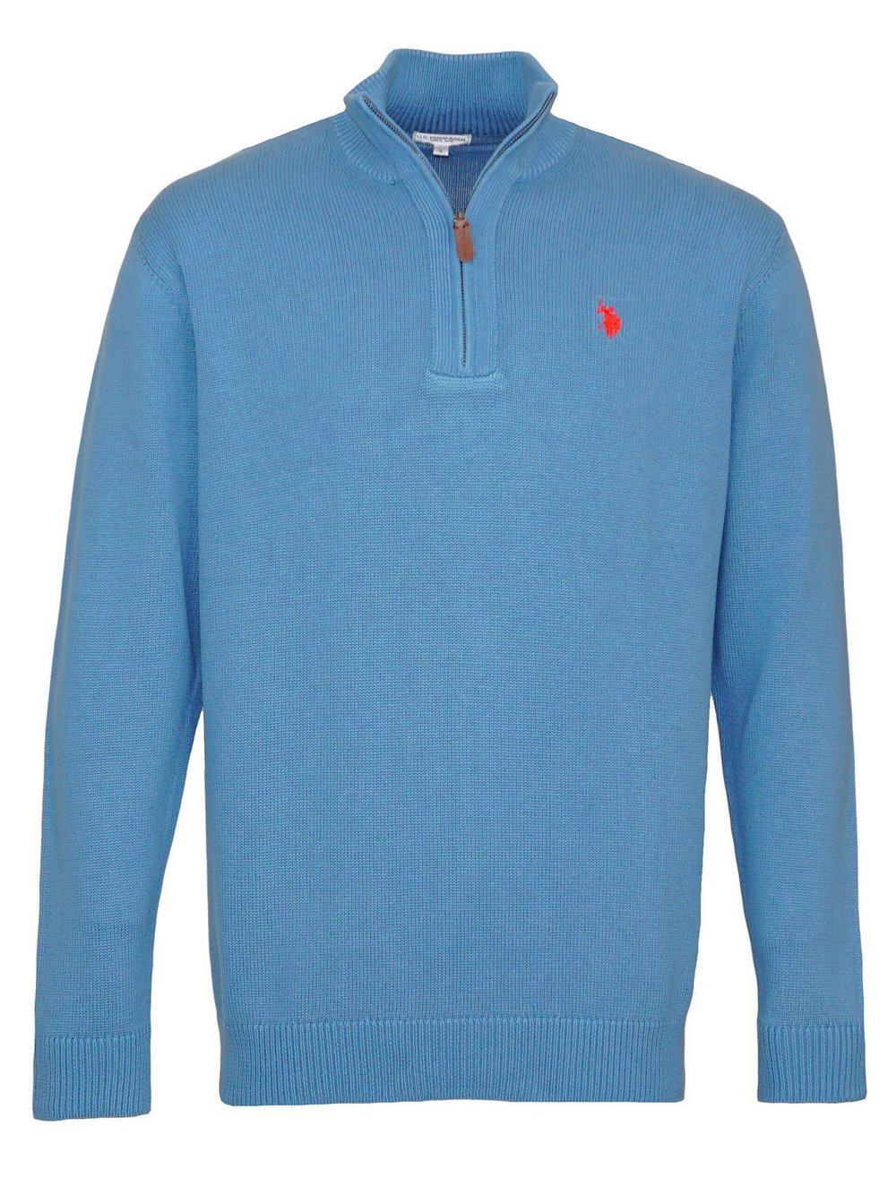 U.S. Polo Assn. Troyer Half Zip Herren Baumwolle blau, XL