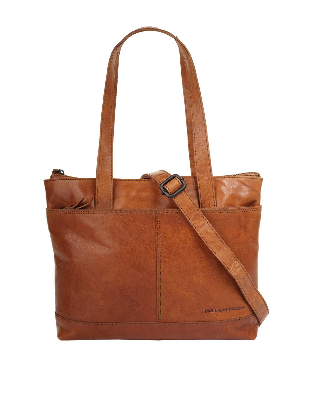 Spikes & Sparrow Shopper Damen Leder braun, ONE SIZE