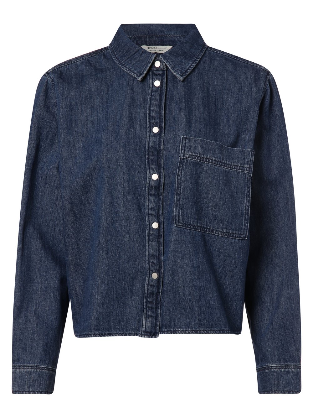 Tom Tailor Denim - Damska koszula jeansowa, niebieski