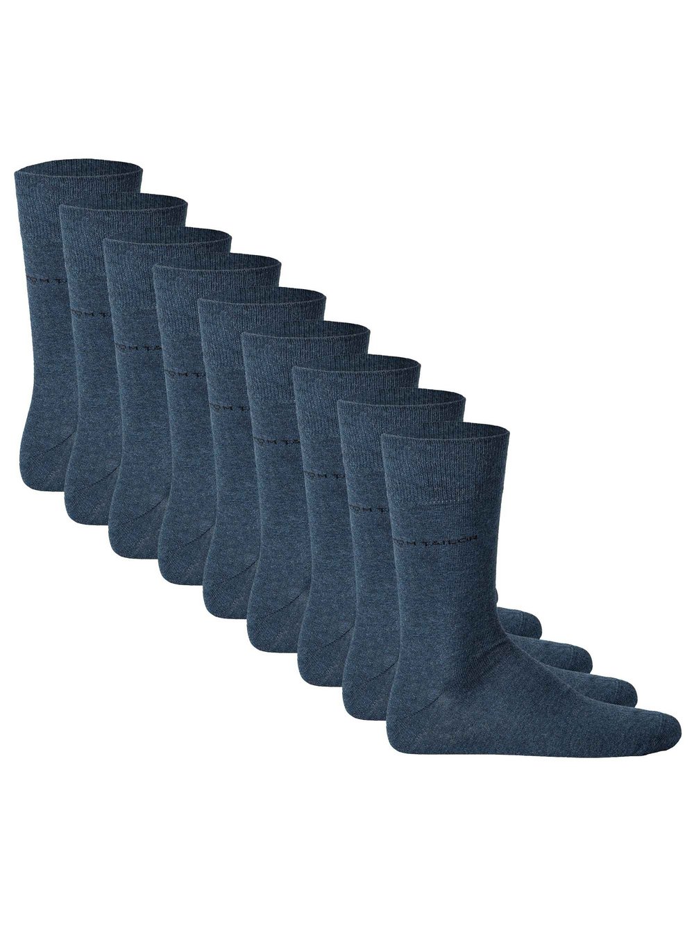 Tom Tailor Socken 9er Pack Herren Baumwolle blau, 39-42